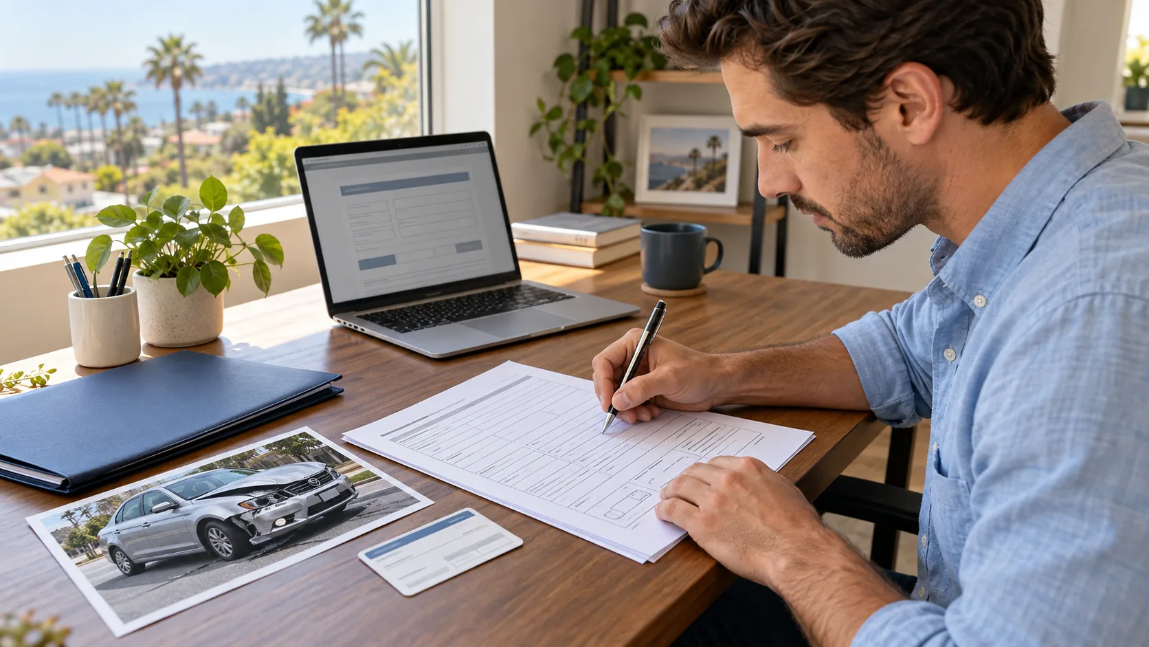 California sr 1 form reporting a car accident to the dmv