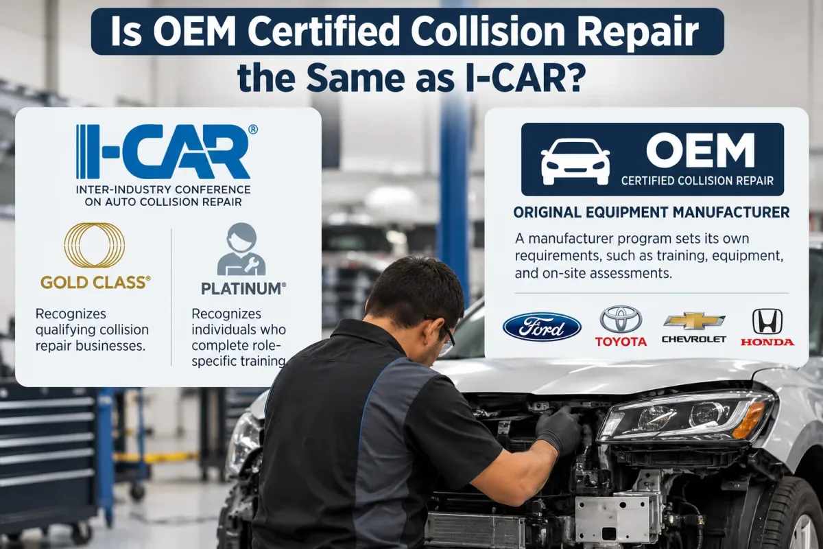 Is oem certified collision repair the same as i car