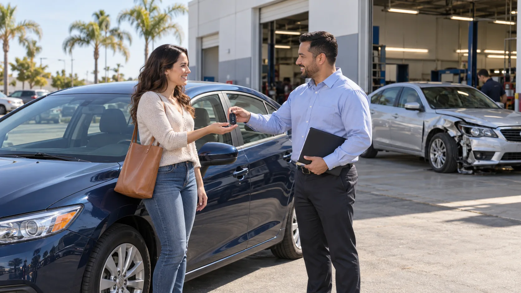 Who pays for the rental car after an accident in california
